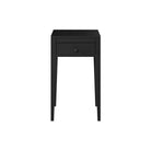 Radford 1 Drawer Bedside Table - Black by D.I. Designs