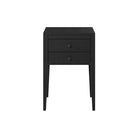 Radford 2 Drawer Bedside Table - Black by D.I. Designs