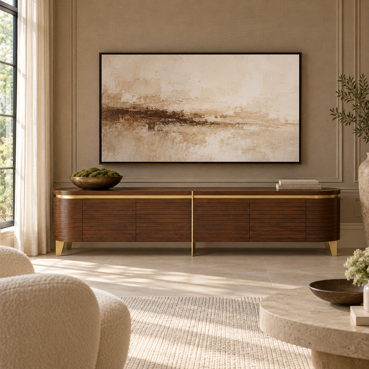 Berkeley Designs Malibu 2 Drawer Media Unit - Walnut Berkeley Designs