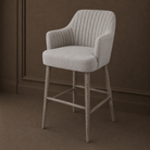 Blisco Warm Grey Fabric Bar Stool by RV Astley