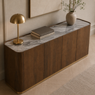 Brooklyn Dark Brown Walnut Veneer Sideboard Berkeley Designs