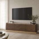 Brooklyn Dark Walnut Veneer & Ceramic Top Media Unit by Berkeley Designs