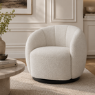 Bulpa Boucle Sand Fabric & Black Steel Occasional Chair Liang & Eimil