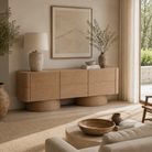 Butka Pale Brown Oak Wood Sideboard by Liang & Eimil