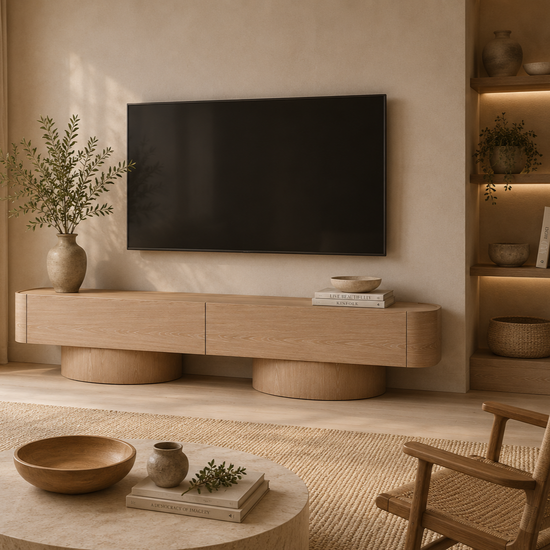Butka Pale Oak Media Sideboard by Liang & Eimil