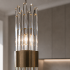 Eilish Bronze & Glass Single Pendant Light by RV Astley