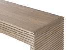 Wickham Wood Console Table - Ribbed Oak by D.I. Designs