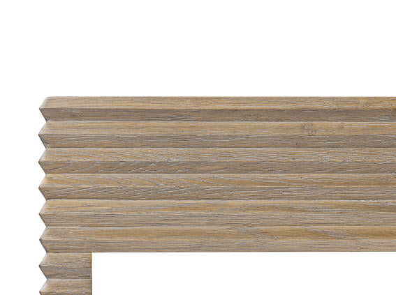Wickham Wood Console Table - Ribbed Oak by D.I. Designs