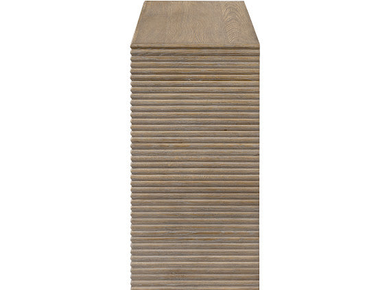 Wickham Wood Console Table - Ribbed Oak by D.I. Designs