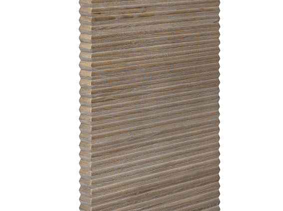 Wickham Wood Console Table - Ribbed Oak by D.I. Designs
