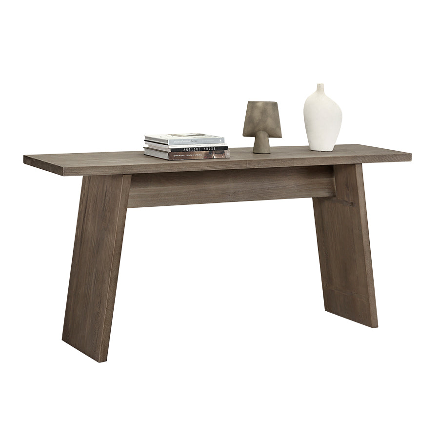 Tibberton Oak Console Table - Recycled Elm by D.I. Designs
