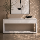 Costine White Console Table by Tommy Franks