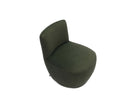 Hopper Swivel Occasional Chair - Hopper Moss | Matt Black Metal (Crib 5) by Liang & Eimil