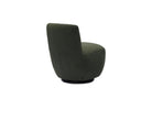 Hopper Swivel Occasional Chair - Hopper Moss | Matt Black Metal (Crib 5) by Liang & Eimil