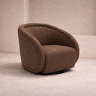 Alice Swivel Occasional Chair - Capela Fennel Seed | Matt Black Metal (Crib 5) by Liang & Eimil