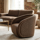 Alice Swivel Occasional Chair - Capela Fennel Seed | Matt Black Metal (Crib 5) by Liang & Eimil