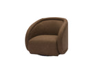 Alice Swivel Occasional Chair - Capela Fennel Seed | Matt Black Metal (Crib 5) by Liang & Eimil