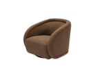 Alice Swivel Occasional Chair - Capela Fennel Seed | Matt Black Metal (Crib 5) by Liang & Eimil