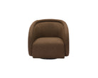 Alice Swivel Occasional Chair - Capela Fennel Seed | Matt Black Metal (Crib 5) by Liang & Eimil
