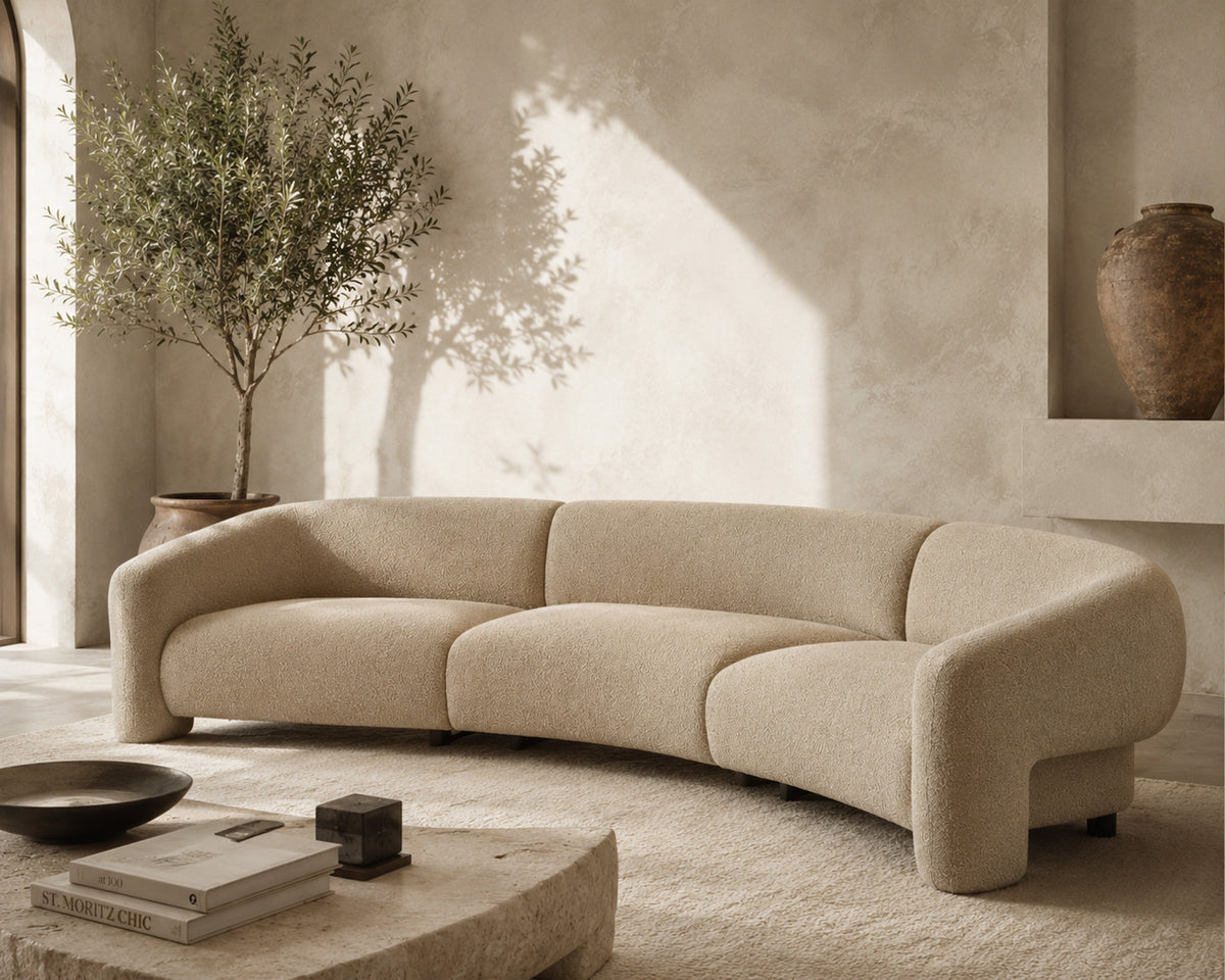 Erin Modular Sofa Left - Capela Sand/ Black Liang & Eimil