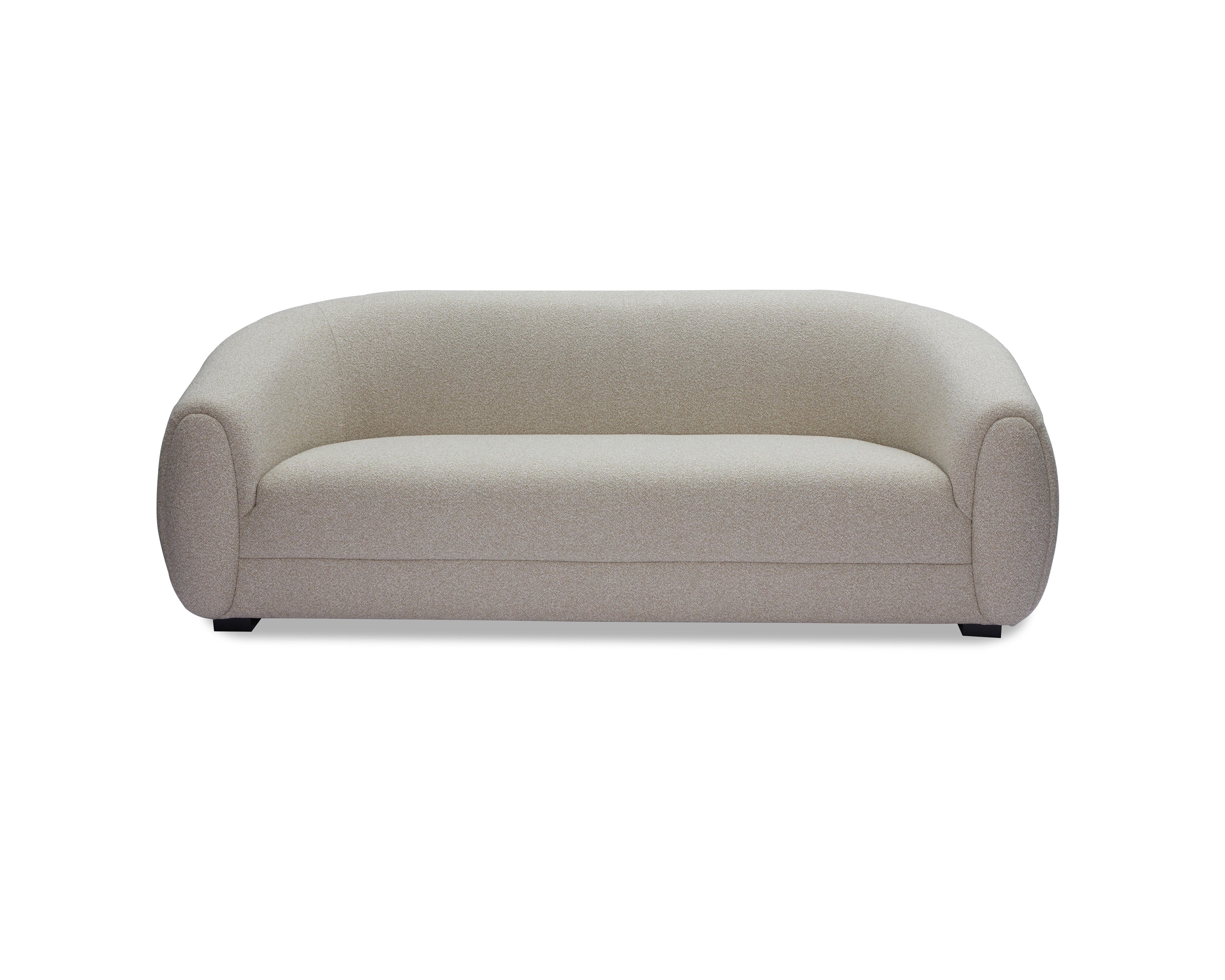 Voltaire Sofa - Capela Sand | Dark Brown Solid Wood (Crib 5) by Liang & Eimil