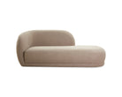 Curva Taupe Velvet Chaise Sofa (Crib 5) Liang & Eimil