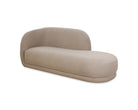 Curva Taupe Velvet Chaise Sofa (Crib 5) Liang & Eimil