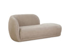Curva Taupe Velvet Chaise Sofa (Crib 5) Liang & Eimil