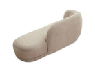 Curva Taupe Velvet Chaise Sofa (Crib 5) Liang & Eimil