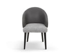 Agadir Dining Chair (Crib 5) - Kelpa Grey/Vegan Grey Leather Liang & Eimil