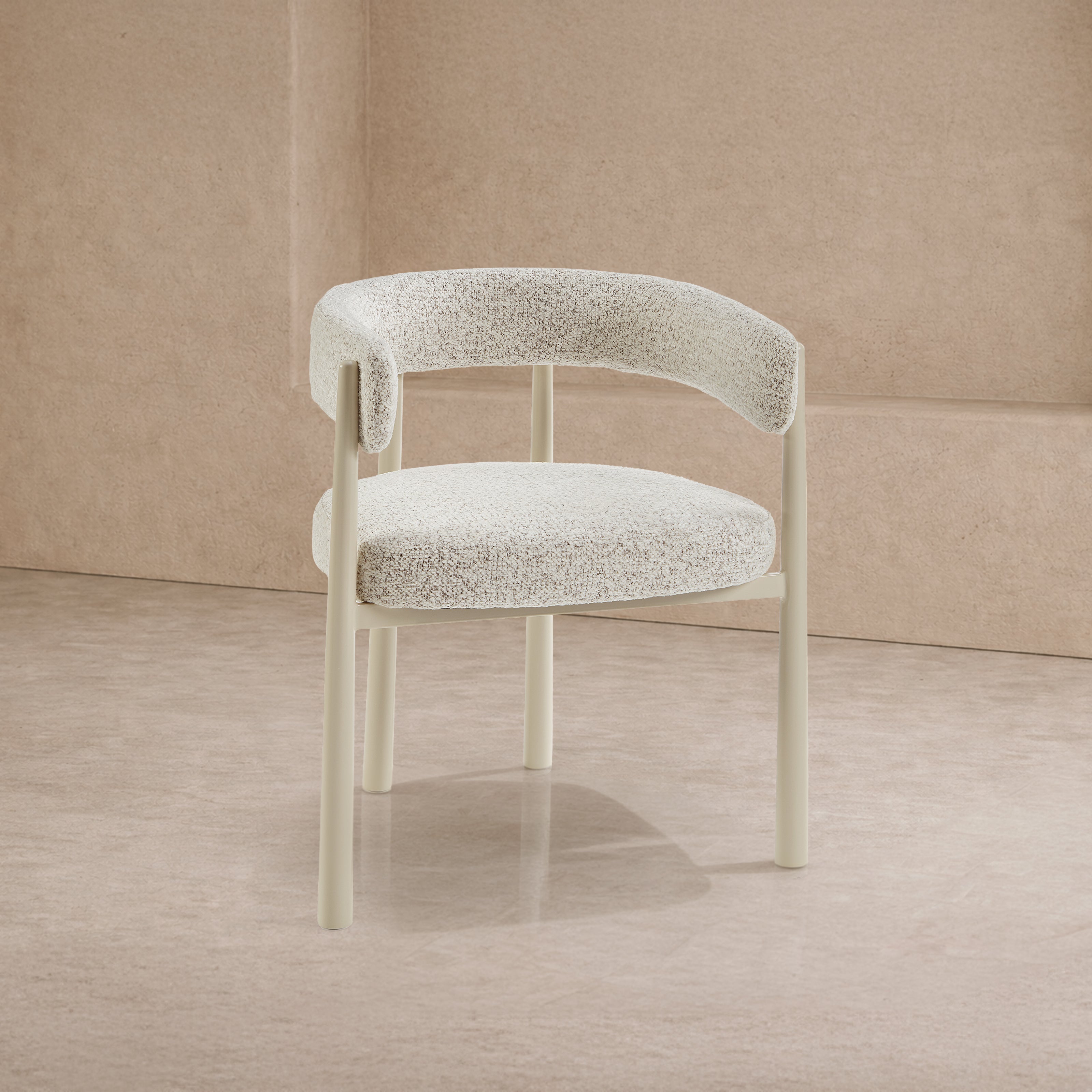 Aria Dining Chair - (Crib 5) Ripley Grav & Gloss Ivory by Liang & Eimil