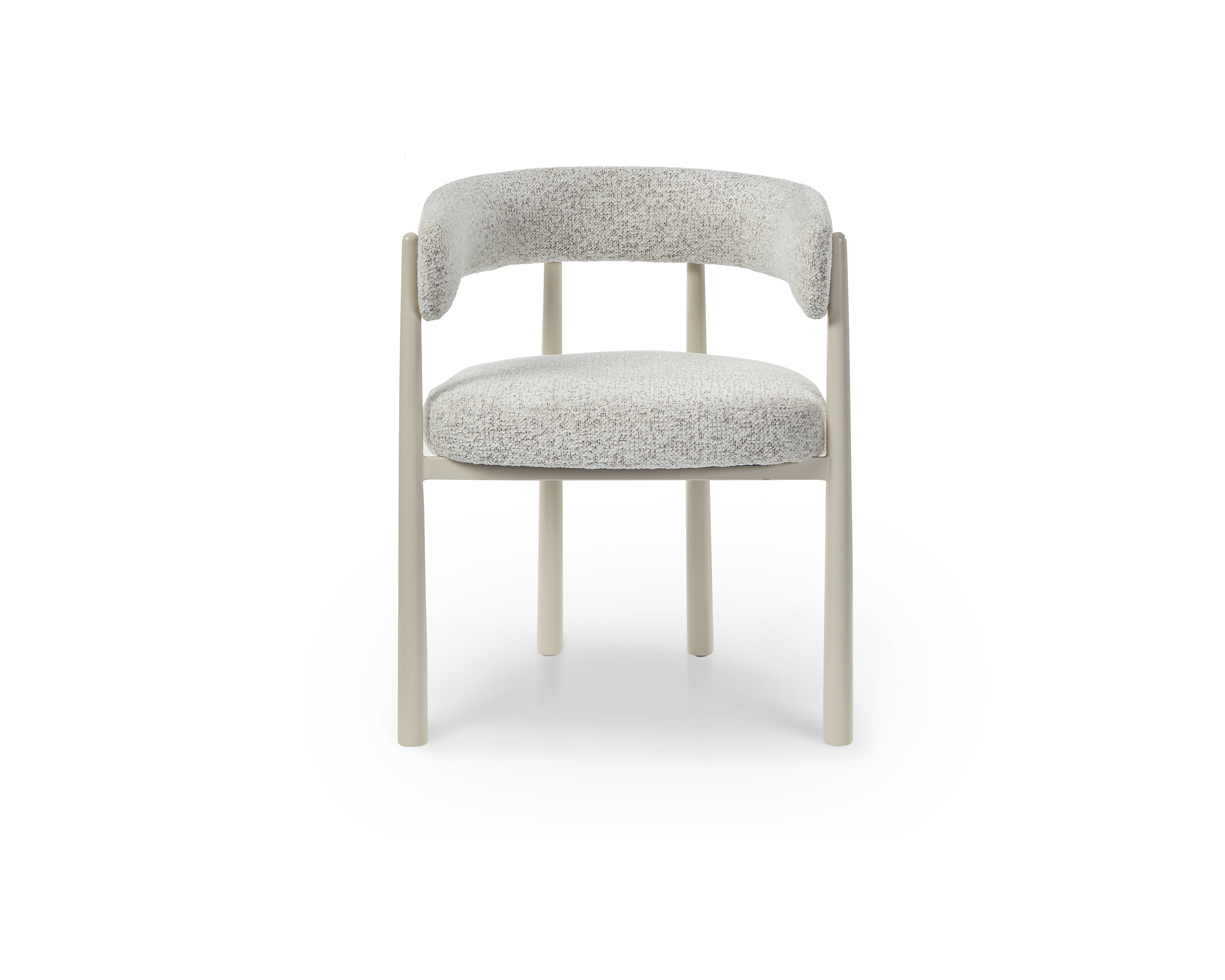 Aria Dining Chair - (Crib 5) Ripley Grav & Gloss Ivory by Liang & Eimil