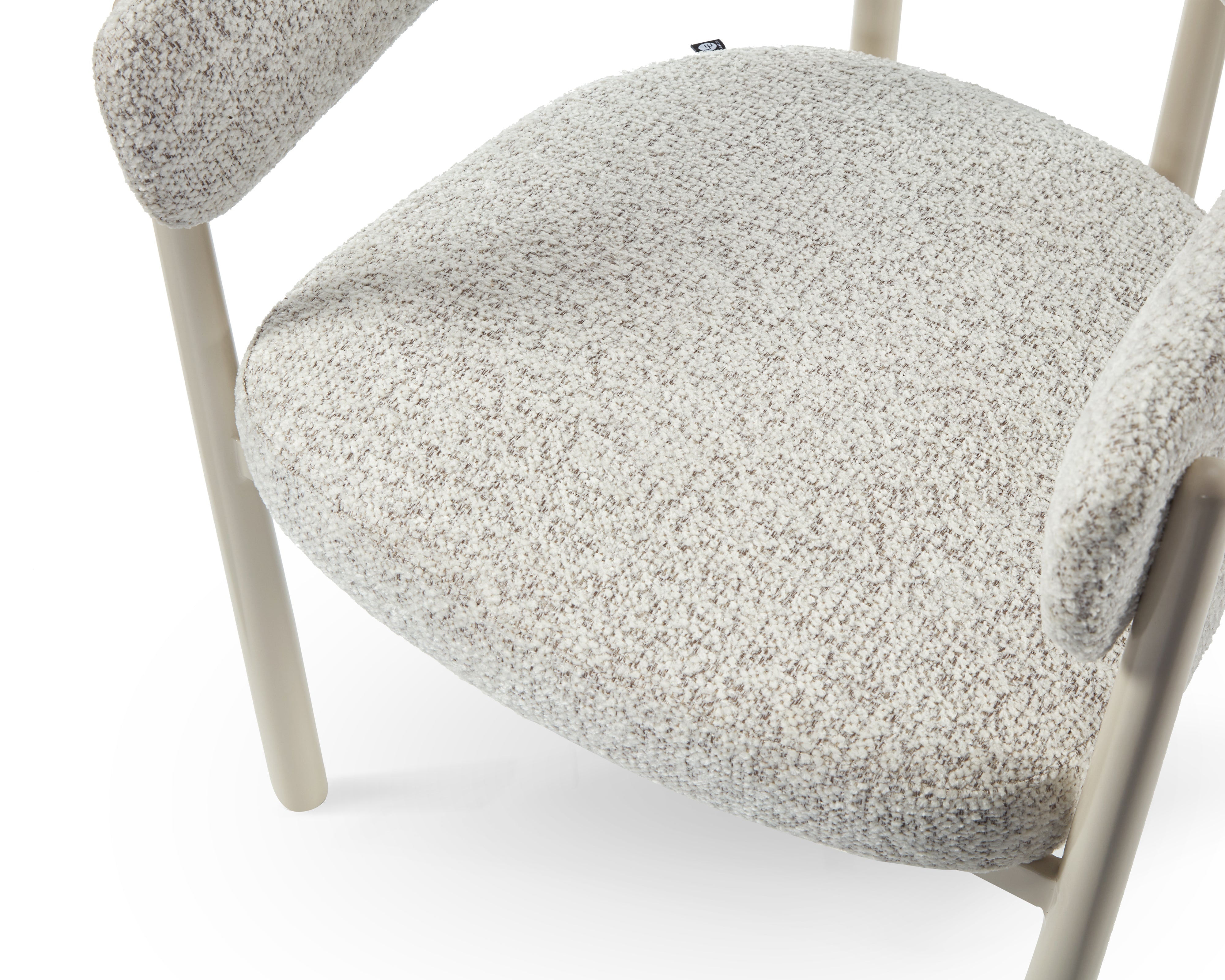 Aria Dining Chair - (Crib 5) Ripley Grav & Gloss Ivory by Liang & Eimil