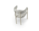 Aria Dining Chair - (Crib 5) Ripley Grav & Gloss Ivory by Liang & Eimil