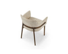 Tessa Dining Chair (set of 2) - (Crib 5) Field Beige Fabric & Hairline Antique Brass by Liang & Eimil