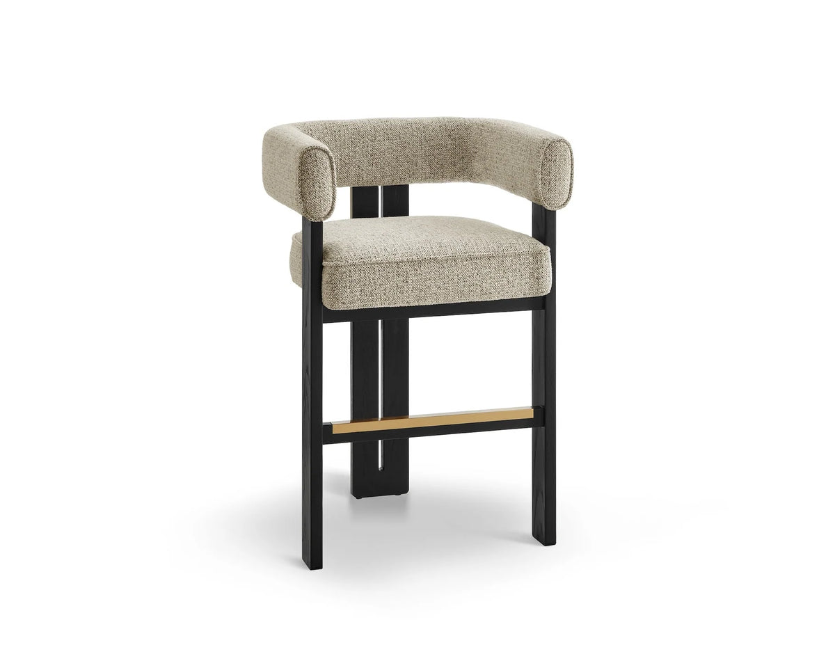 Tilda Bar Stool – Colmer Silver Grain (Crib 5) Liang & Eimil
