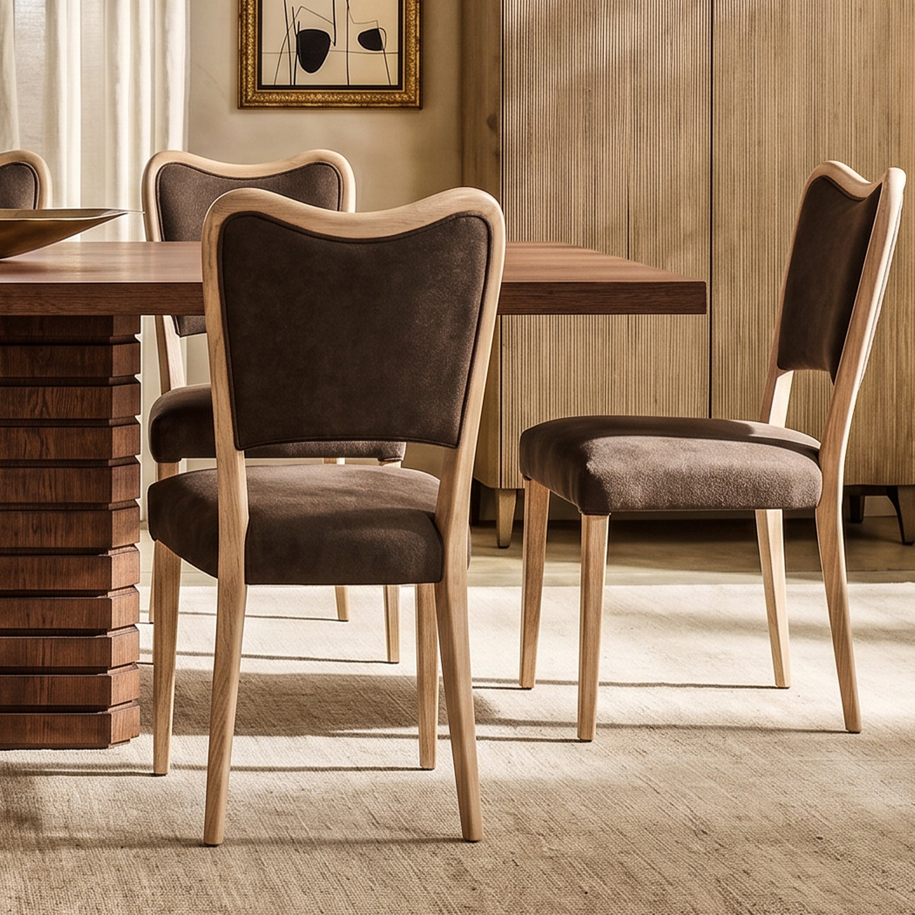 Adelaide Dining Chair - (Crib 5) Hopper Terra & Brushed Natural Wood by Liang & Eimil