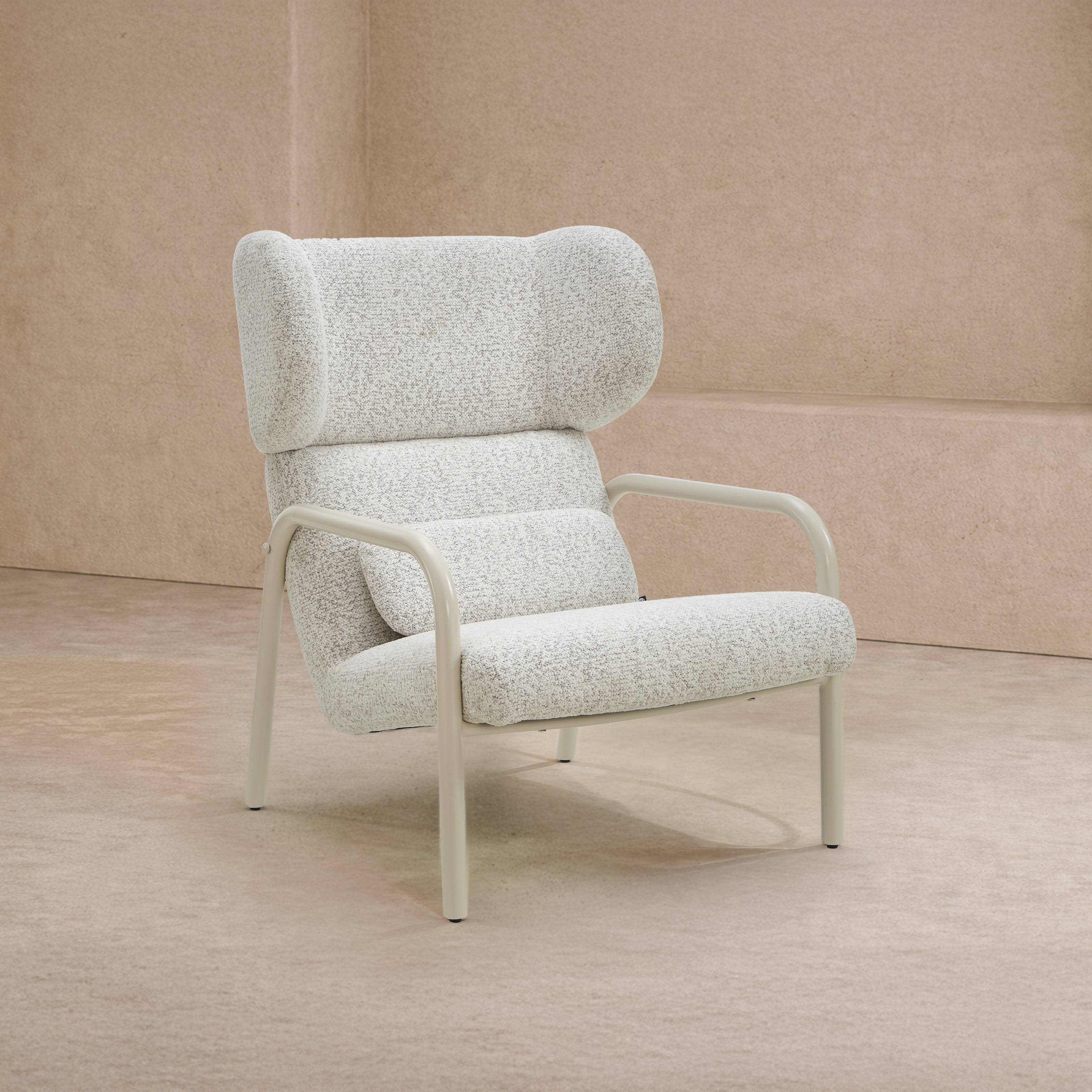 Vienne Occasional Chair - (Crib 5) Ripley Grav & Gloss Ivory by Liang & Eimil