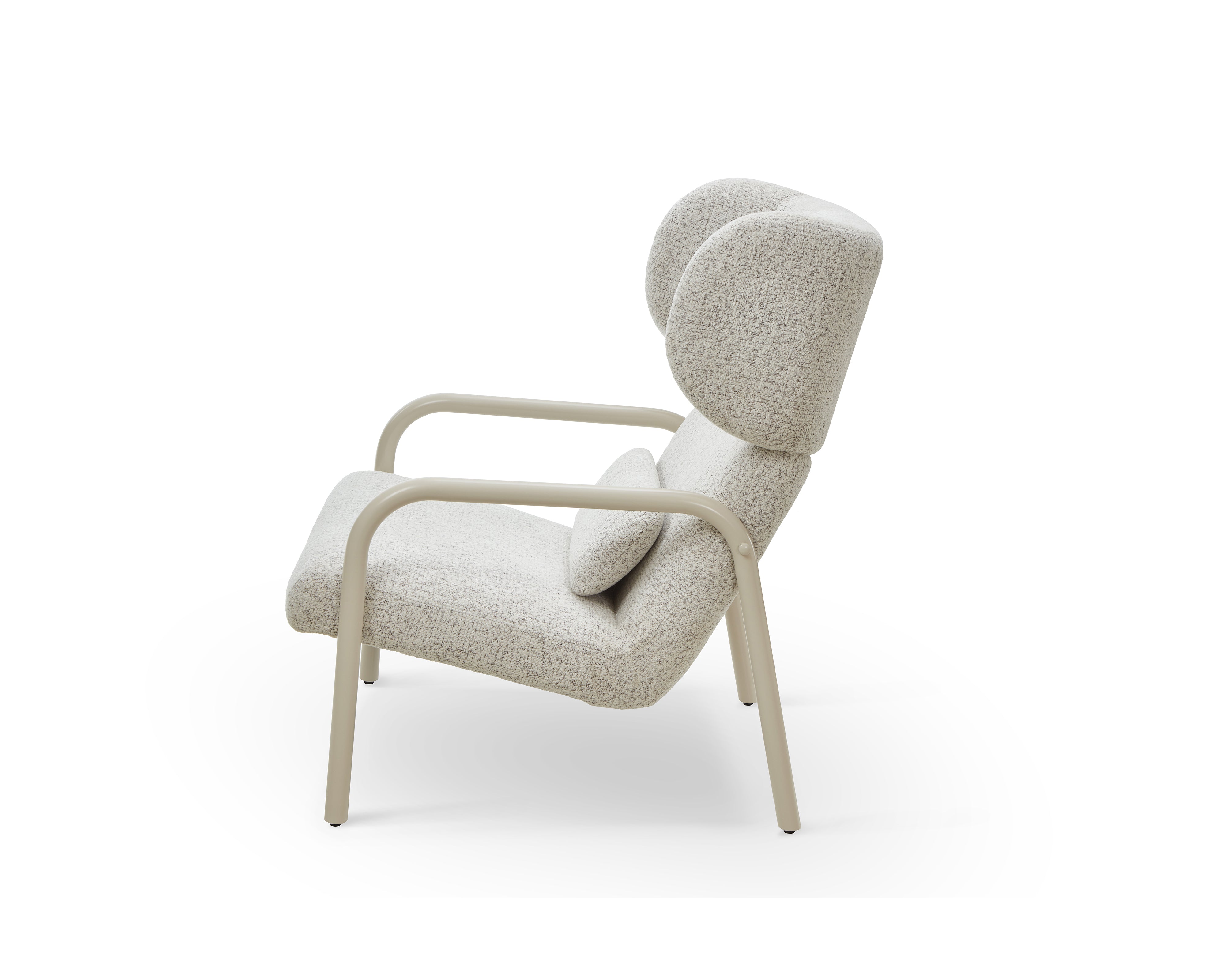 Vienne Occasional Chair - (Crib 5) Ripley Grav & Gloss Ivory by Liang & Eimil