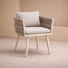 Charly Outdoor Dining Chair - (Crib 5) Forest Beige & Warm Ivory by Liang & Eimil