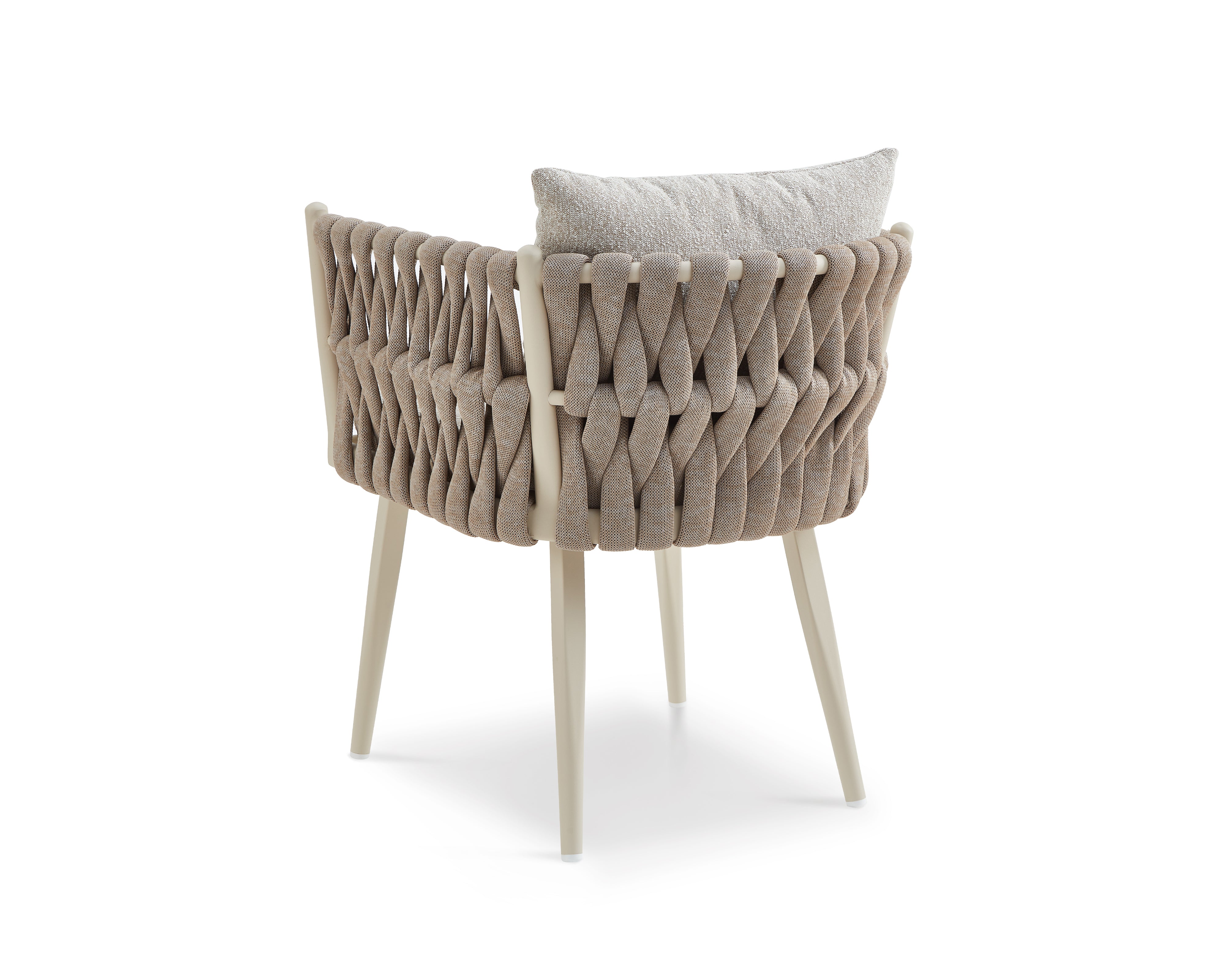 Charly Outdoor Dining Chair - (Crib 5) Forest Beige & Warm Ivory by Liang & Eimil