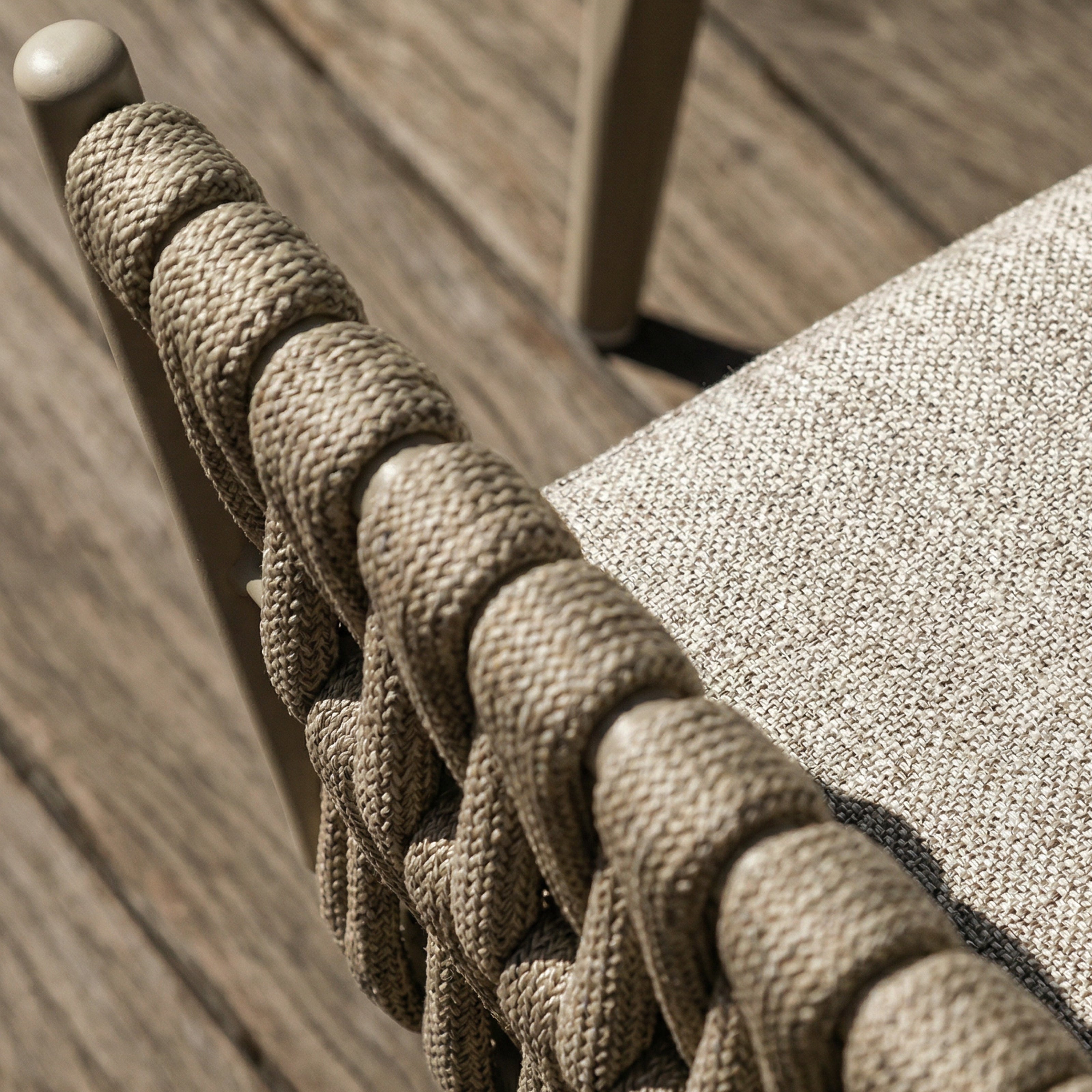 Charly Outdoor Dining Chair - (Crib 5) Forest Beige & Warm Ivory by Liang & Eimil