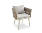 Charly Outdoor Dining Chair - (Crib 5) Forest Beige & Warm Ivory by Liang & Eimil