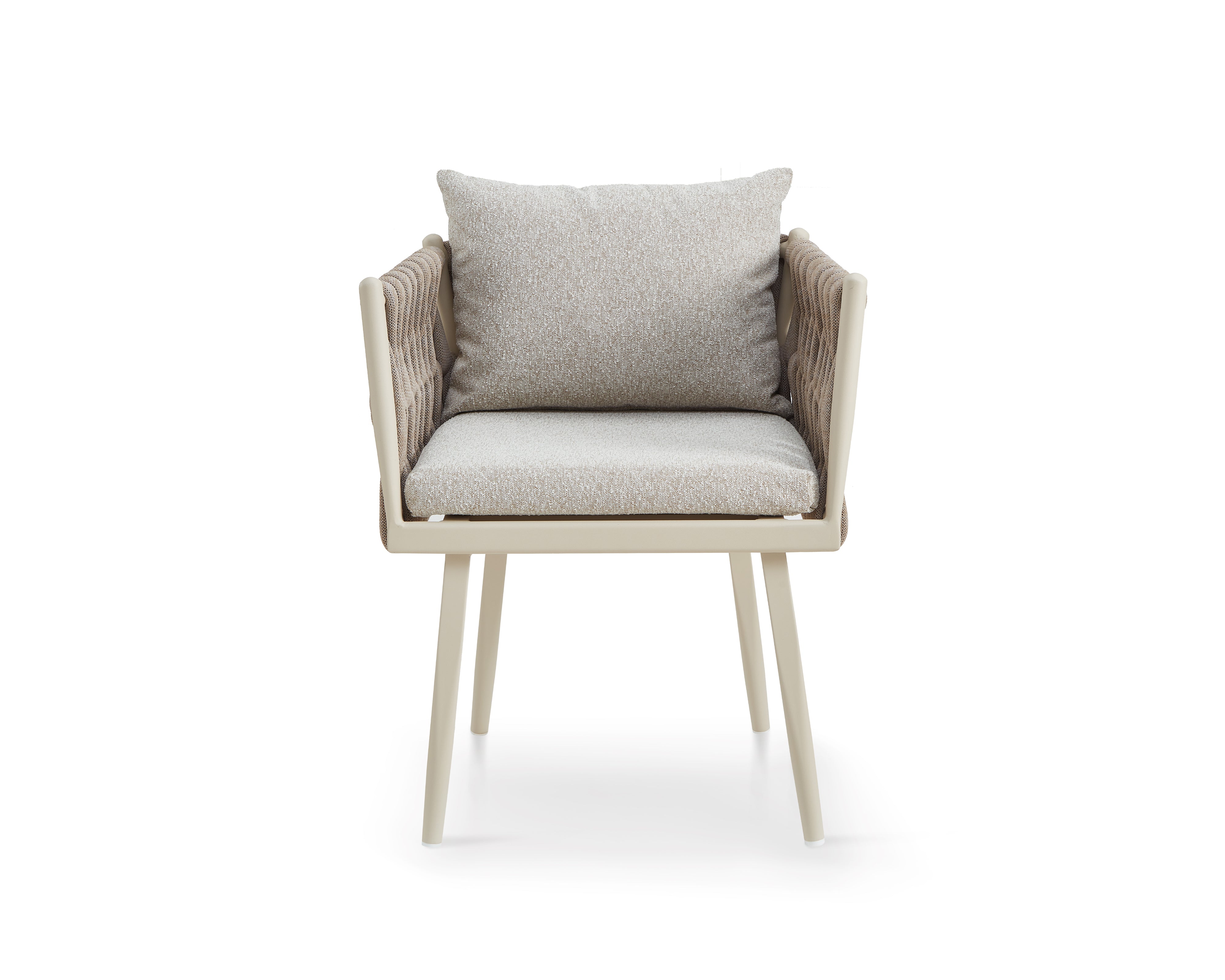 Charly Outdoor Dining Chair - (Crib 5) Forest Beige & Warm Ivory by Liang & Eimil
