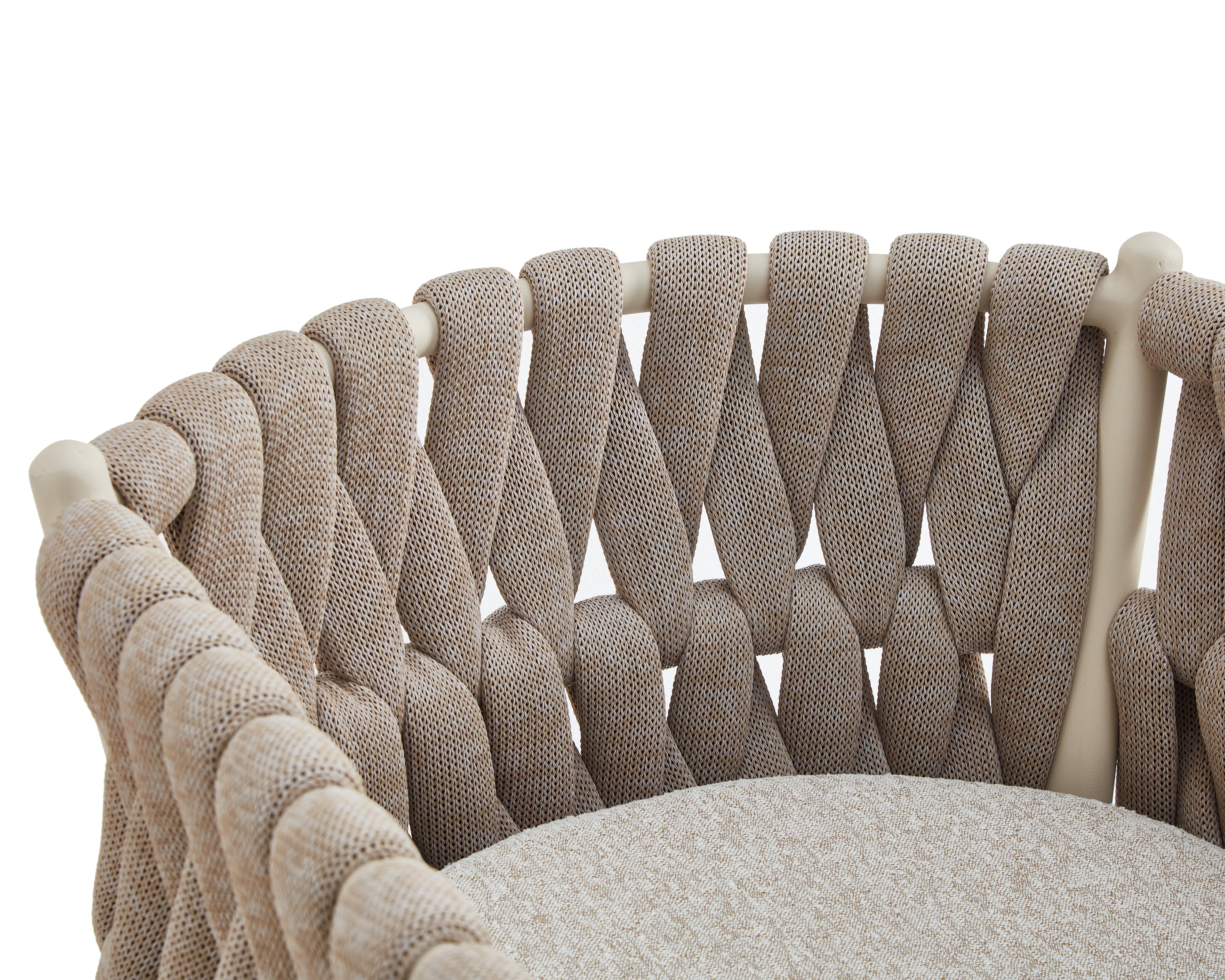Charly Outdoor Dining Chair - (Crib 5) Forest Beige & Warm Ivory by Liang & Eimil