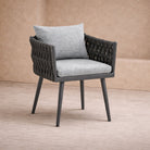 Charly Outdoor Dining Chair - (Crib 5) Hunter Stone and Charcoal Grey by Liang & Eimil