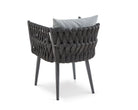 Charly Outdoor Dining Chair - (Crib 5) Hunter Stone and Charcoal Grey by Liang & Eimil