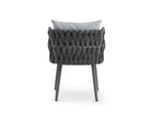 Charly Outdoor Dining Chair - (Crib 5) Hunter Stone and Charcoal Grey by Liang & Eimil