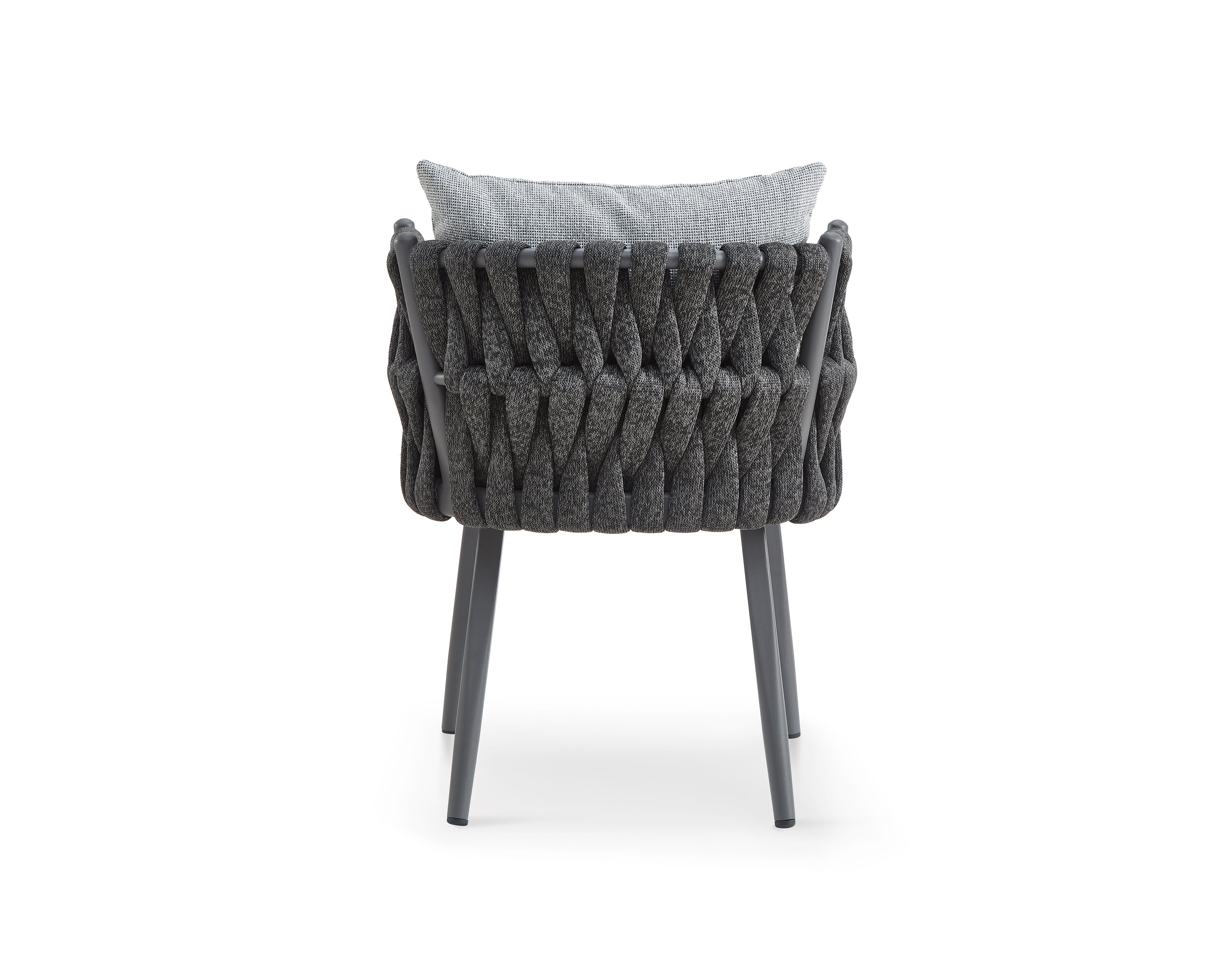 Charly Outdoor Dining Chair - (Crib 5) Hunter Stone and Charcoal Grey by Liang & Eimil