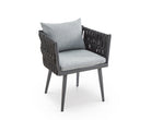 Charly Outdoor Dining Chair - (Crib 5) Hunter Stone and Charcoal Grey by Liang & Eimil